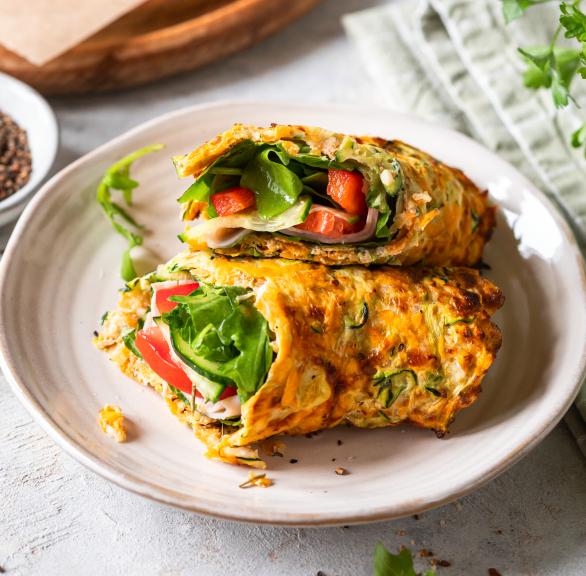 Proteinreiche Gemüsewraps aus dem Airfryer