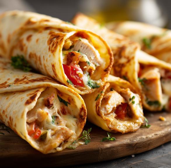 Schneller Hähnchen-Wrap