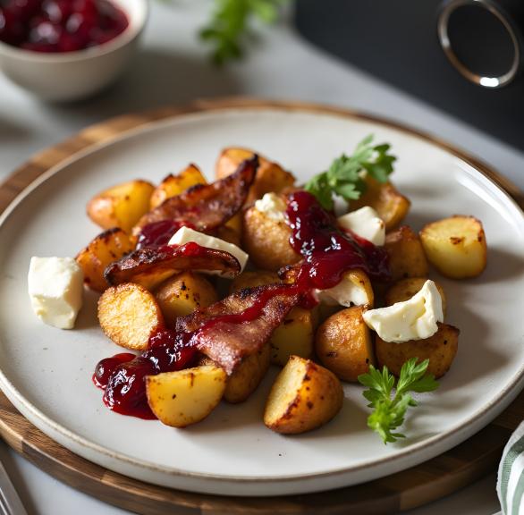 Airfryer Speck-Brie-Kartoffeln