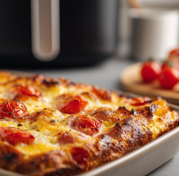 Tomate-Mozzarella-Omelett mit Schinken