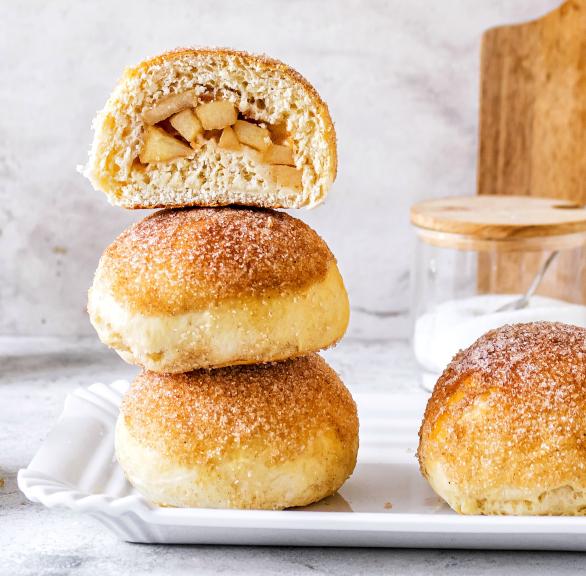 Berliner mit Apfel-Zimt-Füllung