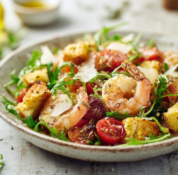 Blitzschneller Garnelen-Salat