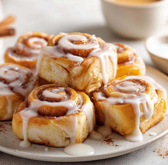 Mini-Zimtschnecken mit Guss