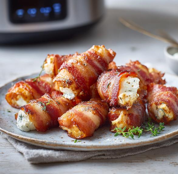 Knusprige Speck-Feta-Streifen