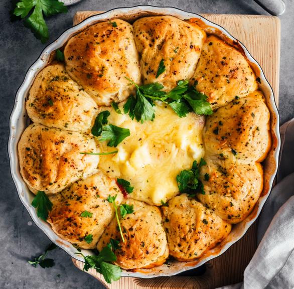 Party-Brotkranz mit Ofen-Feta