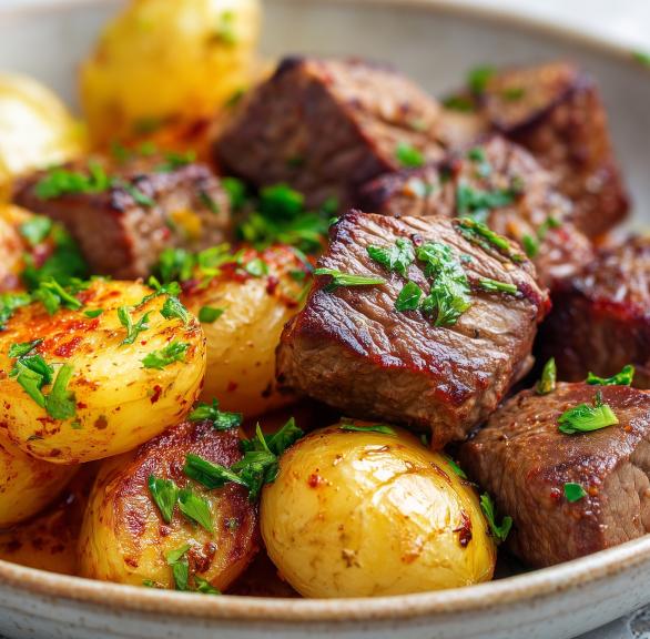 Zartes Rinderfilet mit Drillingen