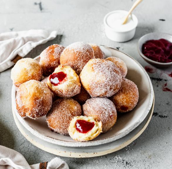 Gefüllte Mini-Berliner