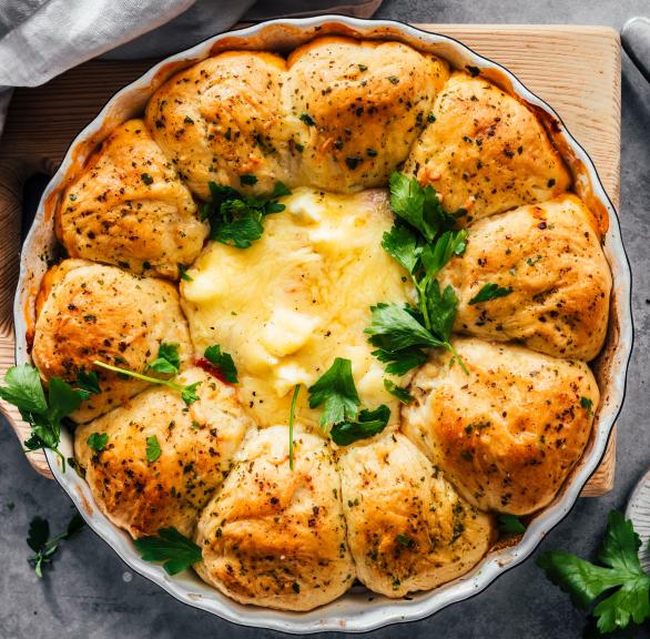Party-Brotkranz mit Ofen-Feta