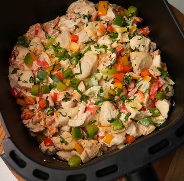 Hähnchen-Paprika-Pfanne