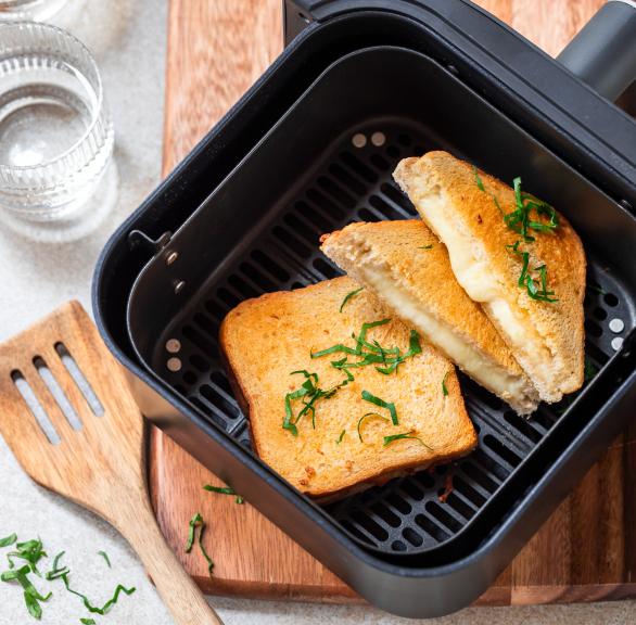 Airfryer Knoblauch-Käsetoast