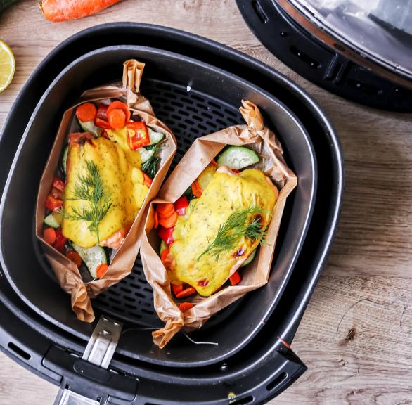 Lachs-Gemüse-Schiffchen