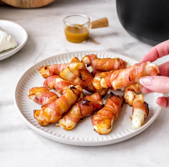 Halloumi im Speckmantel