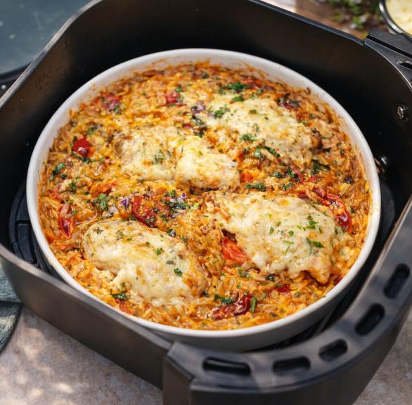 Orzo-Hähnchen-Blech