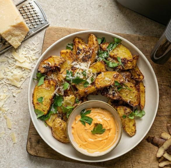 Knusprige Parmesan Wedges