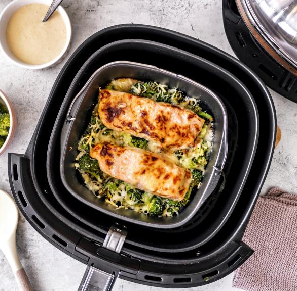 Caesar-Lachs mit Brokkoli