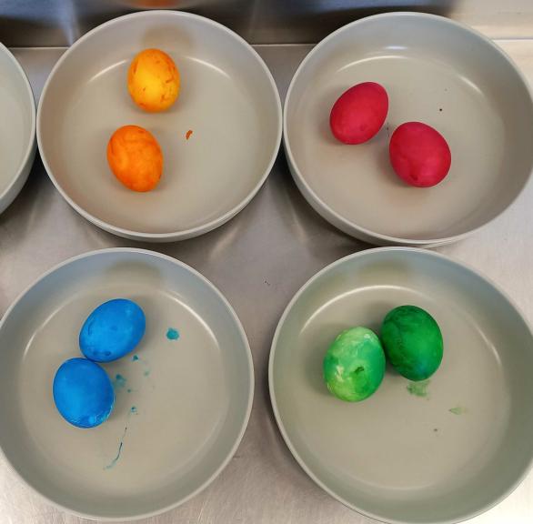 Eier färben mit dem Airfryer