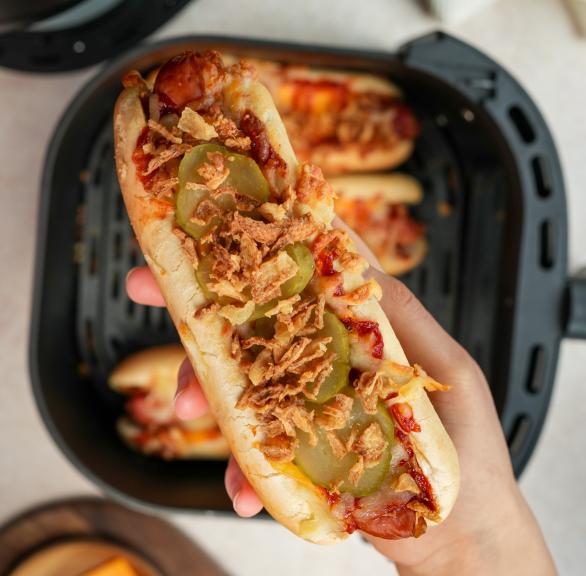 Hot Dogs aus dem Airfryer