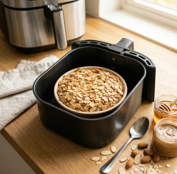 Mandelhörnchen Baked Oats