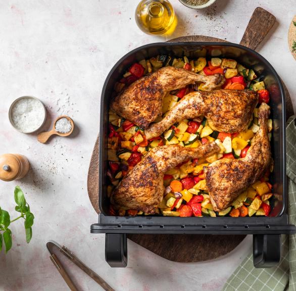 XXL-Hähnchen mit Gemüse