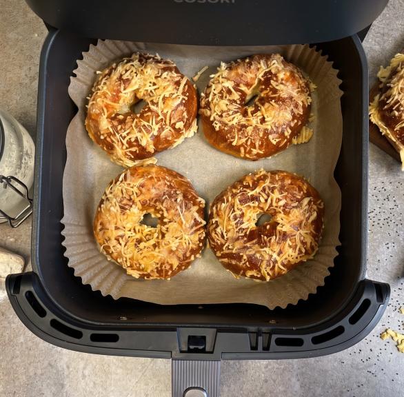 High Protein Käse-Bagel