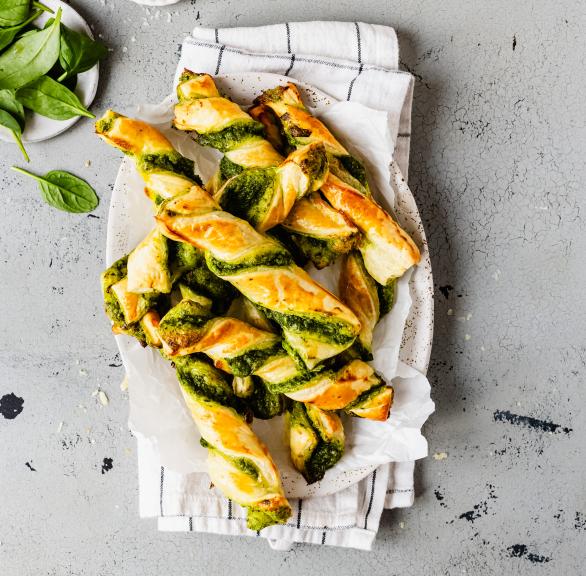 Parmesan-Spinat-Twister