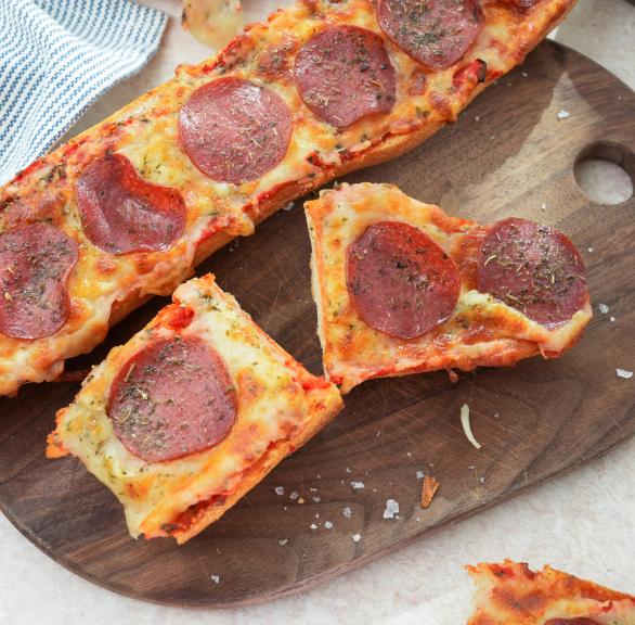 Pizzabaguette aus der Heißluftfritteuse