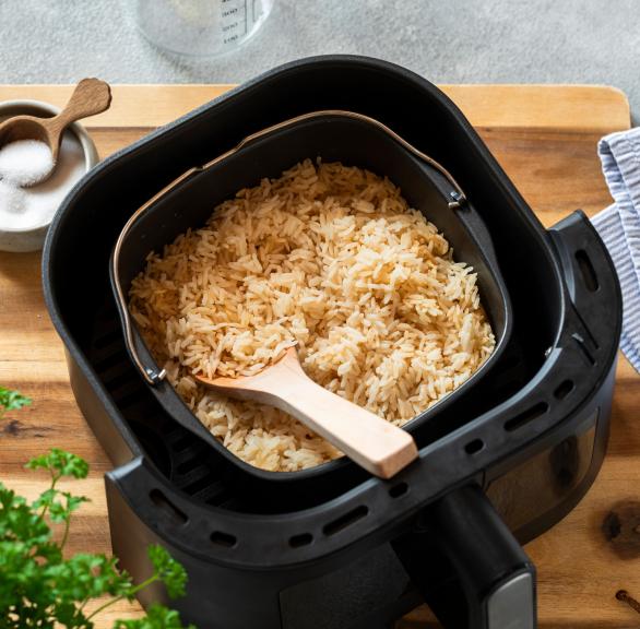 Reis kochen mit dem Airfryer