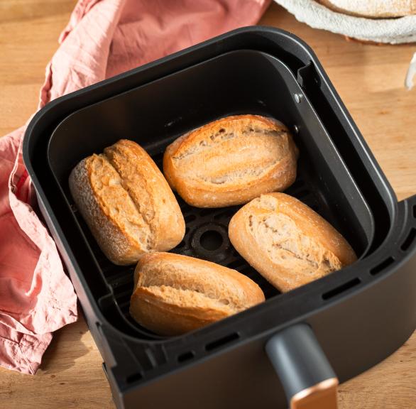 Brötchen aufbacken im Airfryer