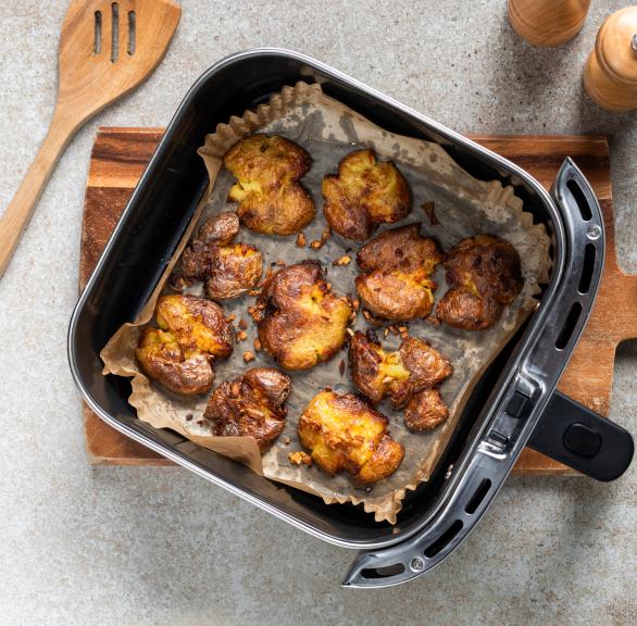 Smashed Potatoes mit Knoblauch