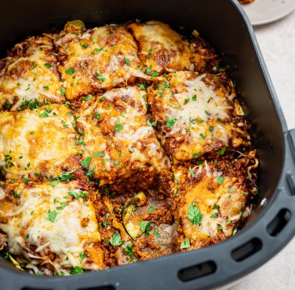 Zucchini Lasagne aus dem Airfryer