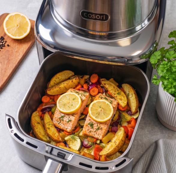 Lemon Salmon with Veggies