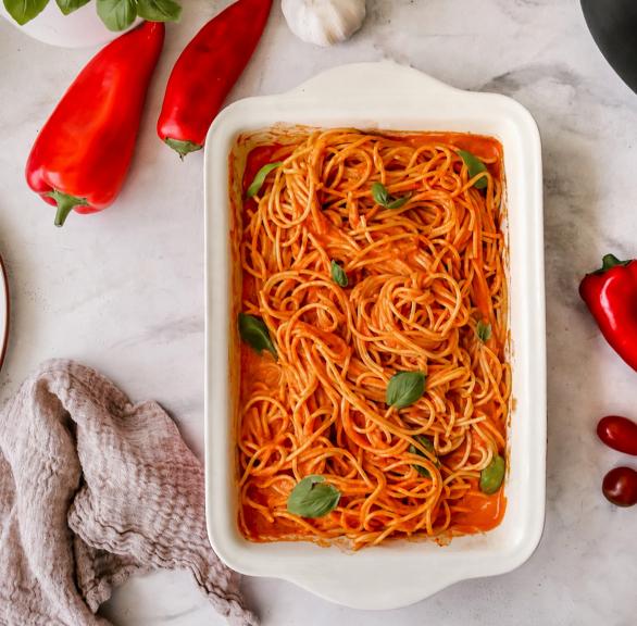 Paprikasoße mit Pasta