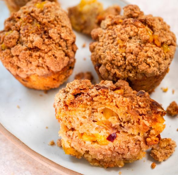 Pfirsich-Streusel-Muffins