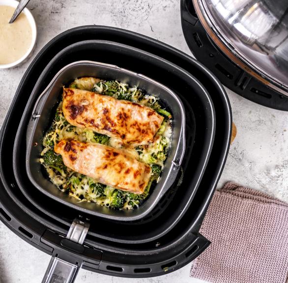 Caesar-Lachs mit Brokkoli