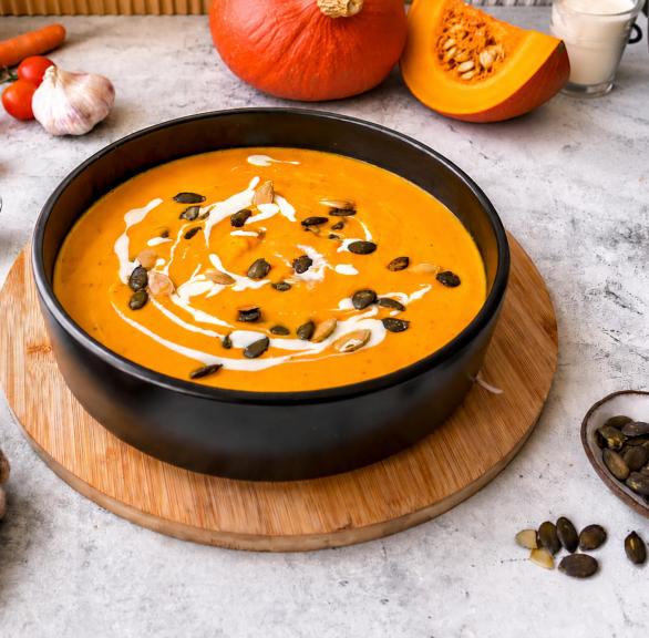 Creamy Butternut Squash Soup with Feta
