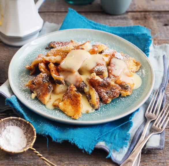 Kaiserschmarrn mit Vanillesoße