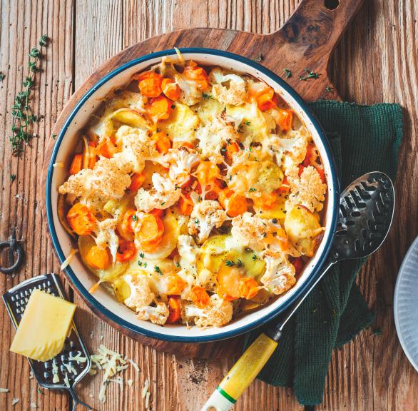 Kartoffel-Gemüse-Gratin