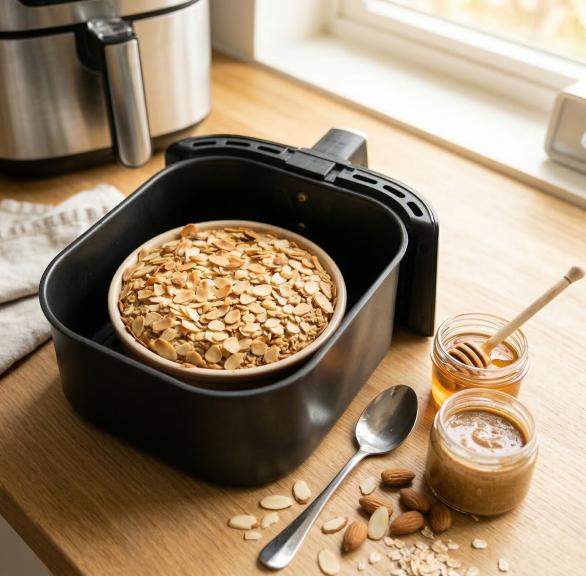 Mandelhörnchen Baked Oats