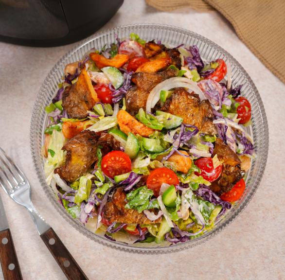 Crispy Kartoffel Döner Salat