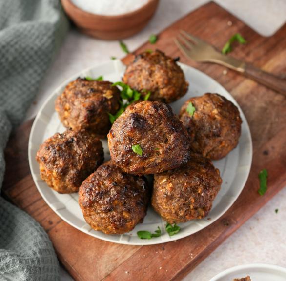 Frikadellen mit Zwiebelsuppen-Fix