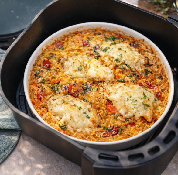 Orzo-Hähnchen-Blech
