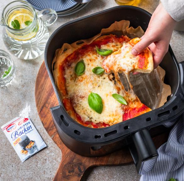 20-Minuten Airfryer Pizza