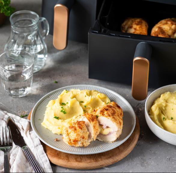 Crispy Hähnchen-Cordon-Bleu