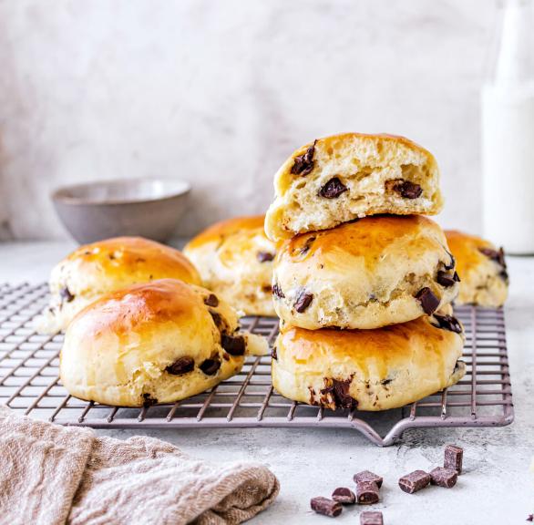 Luftige Schokobrötchen im AirFryer gebacken