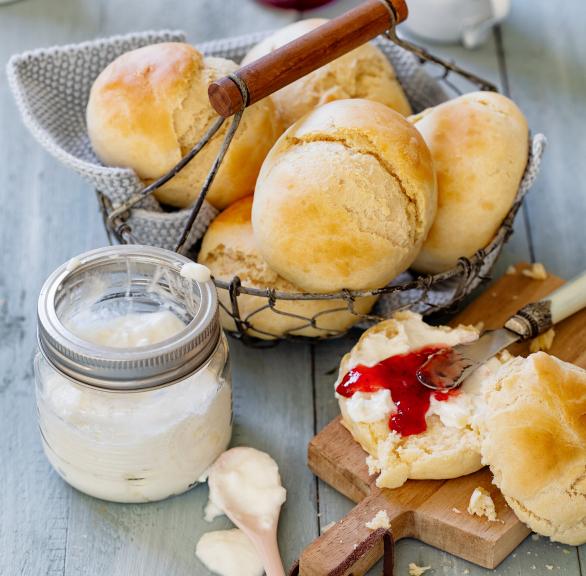 Schnelle Joghurtbrötchen