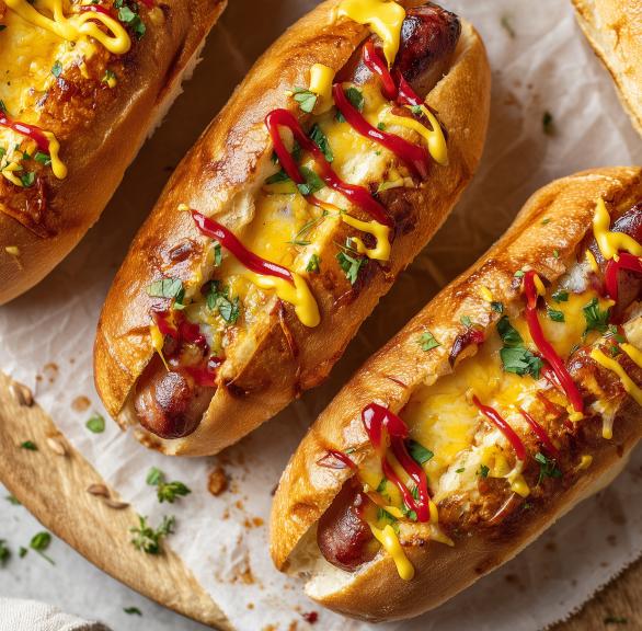 Airfryer Wurst-Brötchen Snack