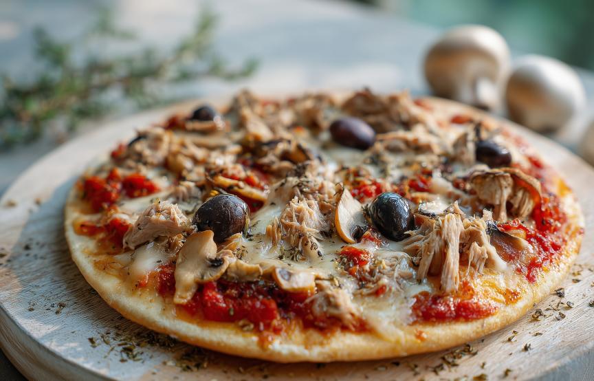 Glutenfreie Pizza in 10 Minuten