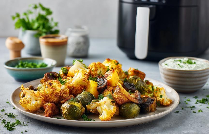 Wintergemüse mit Tahinidip