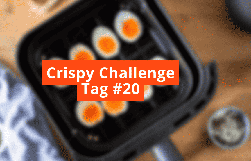 Unscharfes Bild mit Schriftzug Crispy Challenge Tag #20