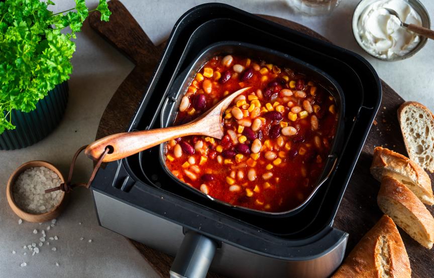 Schnelles Chili mit weißen Bohnen